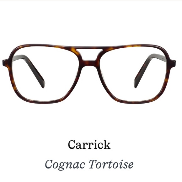 Warby Parker Carrick Cognac Tortoise Glasses - Picture 1 of 9